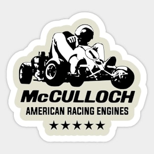 McCulloch American Racing engines - vintage karting Sticker